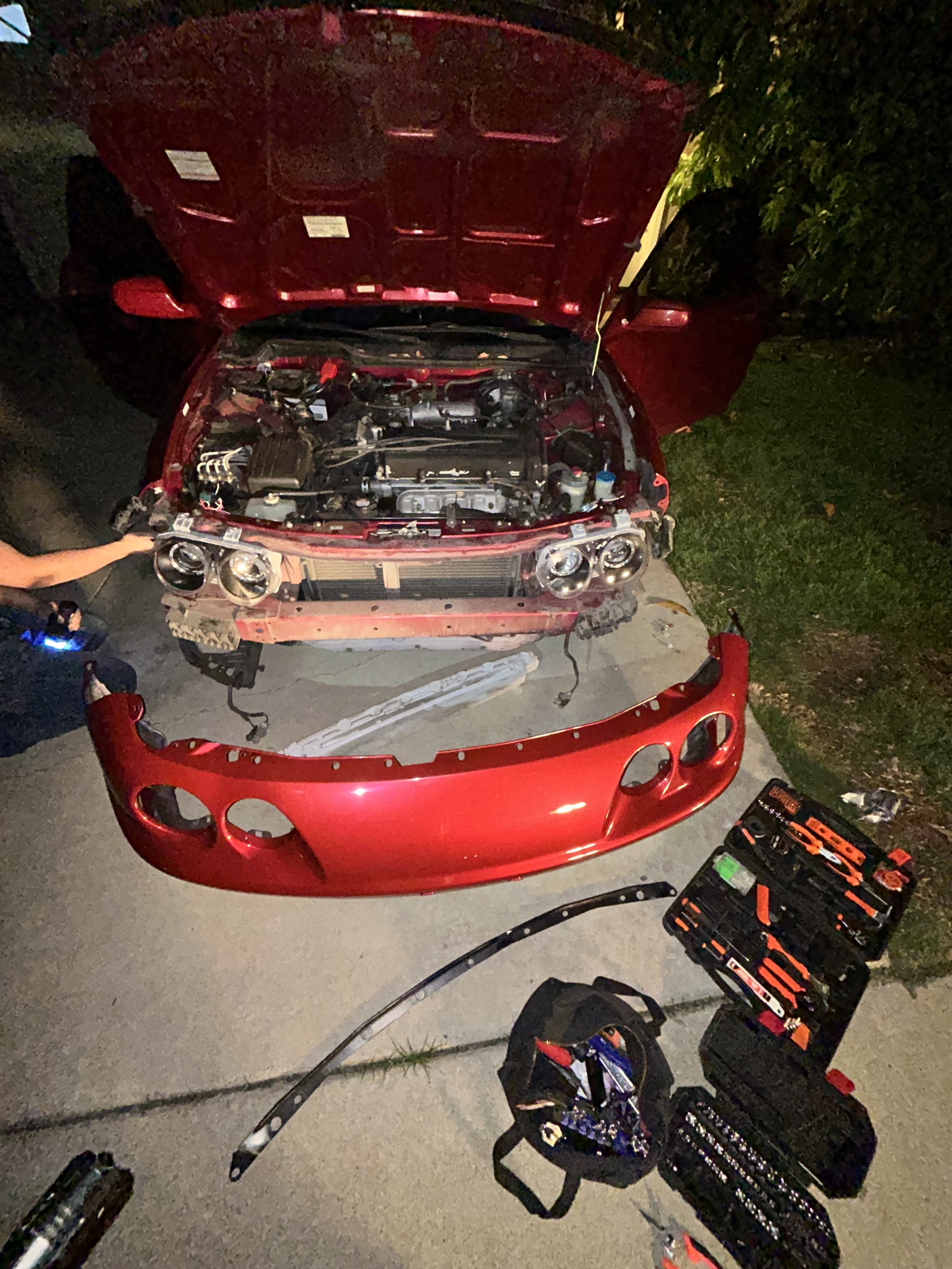 Integra new painted bumper